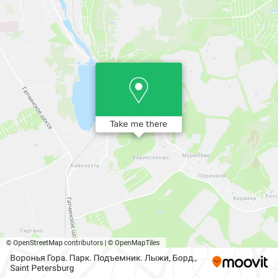 Воронья Гора. Парк. Подъемник. Лыжи, Борд. map