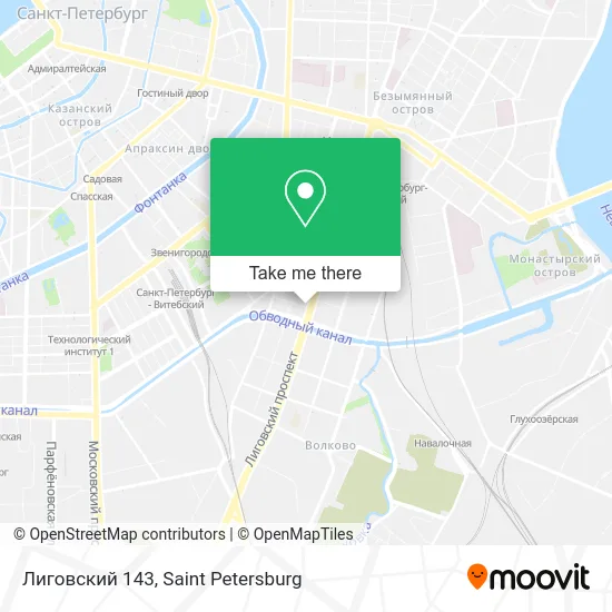 Лиговский 143 map