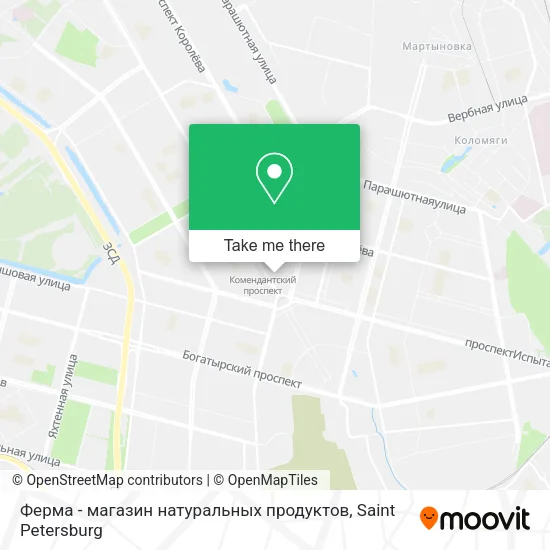 Ферма - магазин натуральных продуктов map
