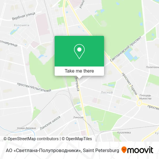 АО «Светлана-Полупроводники» map