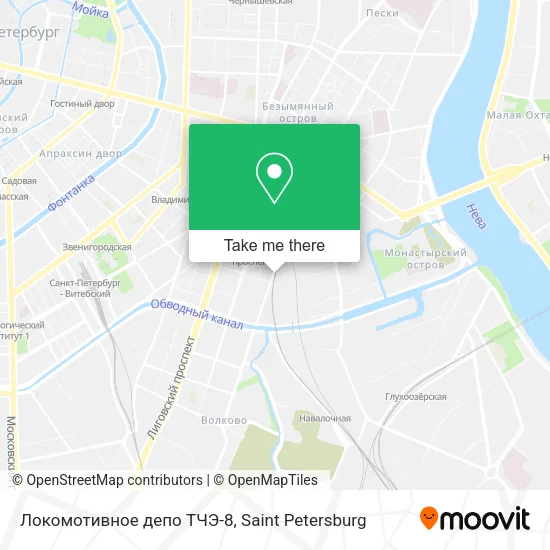 Локомотивное депо ТЧЭ-8 map