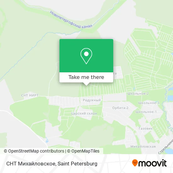 СНТ Михайловское map