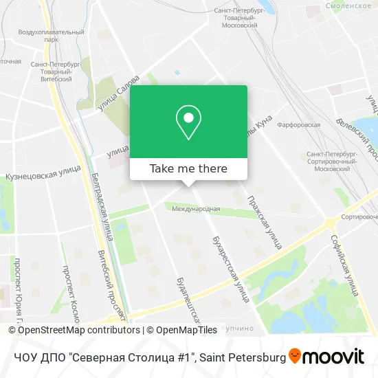 ЧОУ ДПО "Северная Столица #1" map