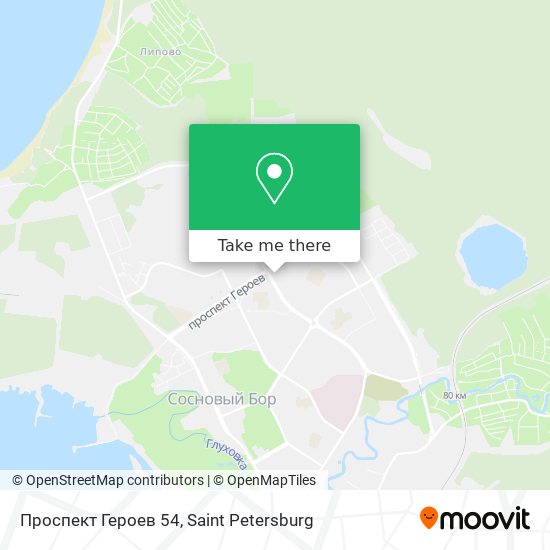 Проспект Героев 54 map