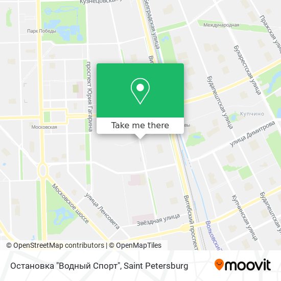 Остановка "Водный Спорт" map