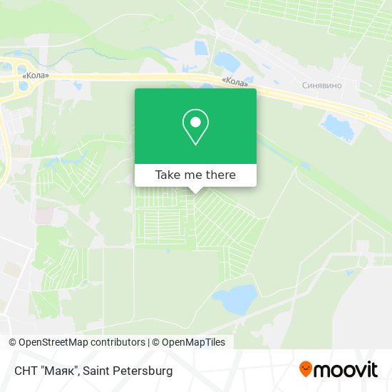 СНТ "Маяк" map