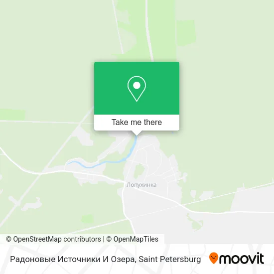Радоновые Источники И Озера map