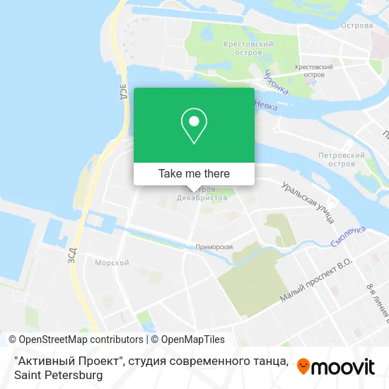 "Активный Проект", студия современного танца map