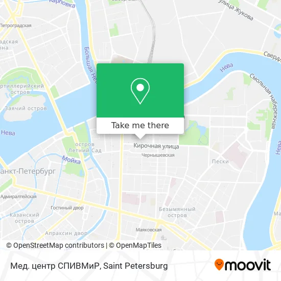 Мед. центр СПИВМиР map