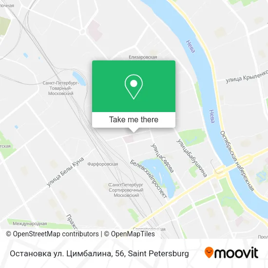 Остановка ул. Цимбалина, 56 map