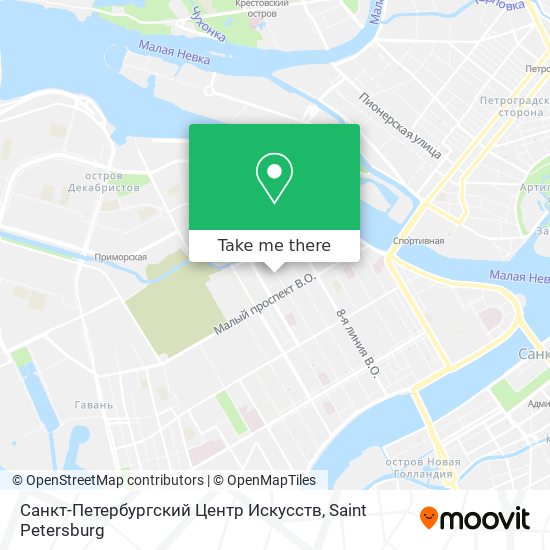 Санкт-Петербургский Центр Искусств map