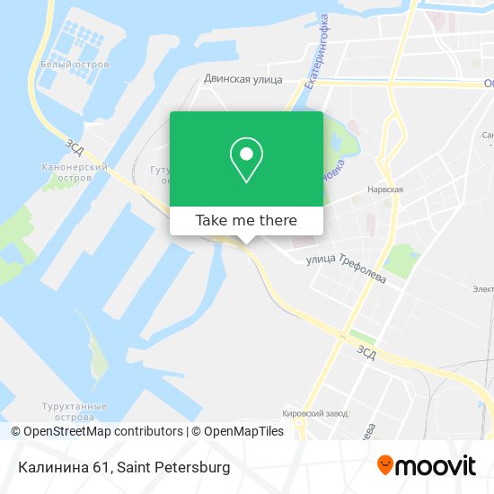 Калинина 61 map