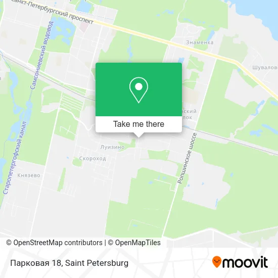 Парковая 18 map