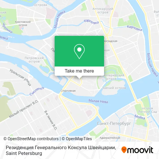 Резиденция Генерального Консула Швейцарии map