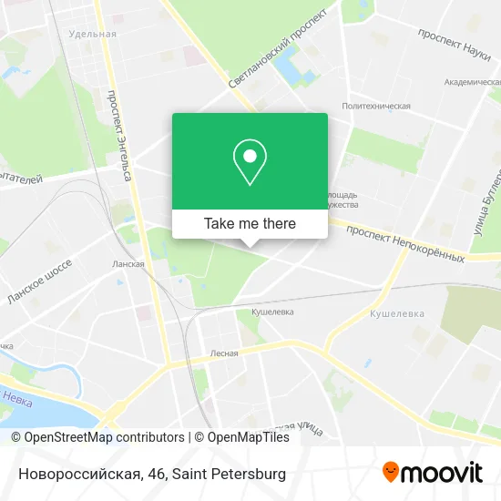 Новороссийская, 46 map