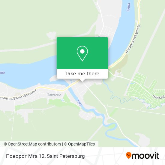 Поворот Мга 12 map