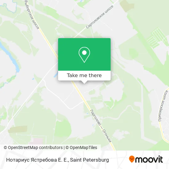 Нотариус Ястребова Е. Е. map