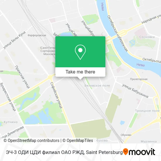 ЭЧ-3 ОДИ ЦДИ филиал ОАО РЖД map