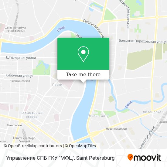 Управление СПБ ГКУ "МФЦ" map
