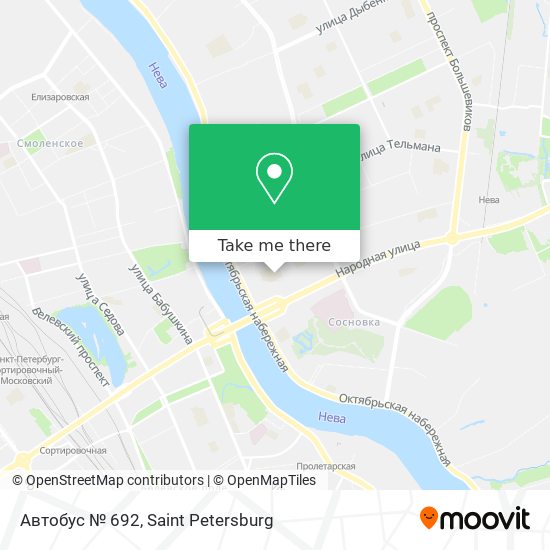 Автобус № 692 map