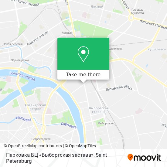 Парковка БЦ «Выборгская застава» map