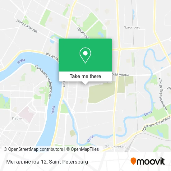 Металлистов 12 map