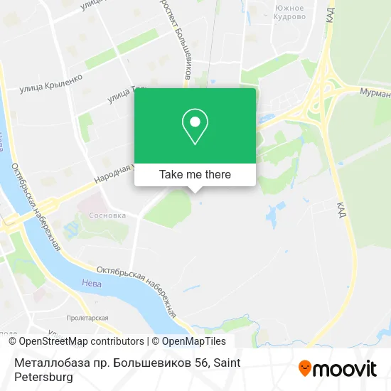 Металлобаза пр. Большевиков 56 map