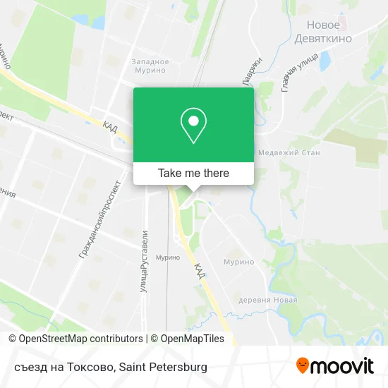 съезд на Токсово map