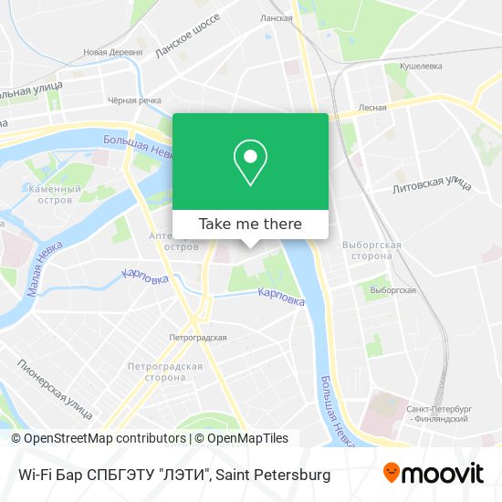 Wi-Fi Бар СПБГЭТУ "ЛЭТИ" map