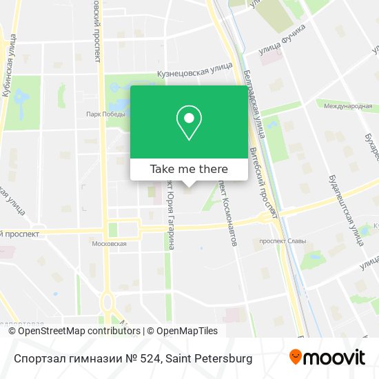 Спортзал гимназии № 524 map