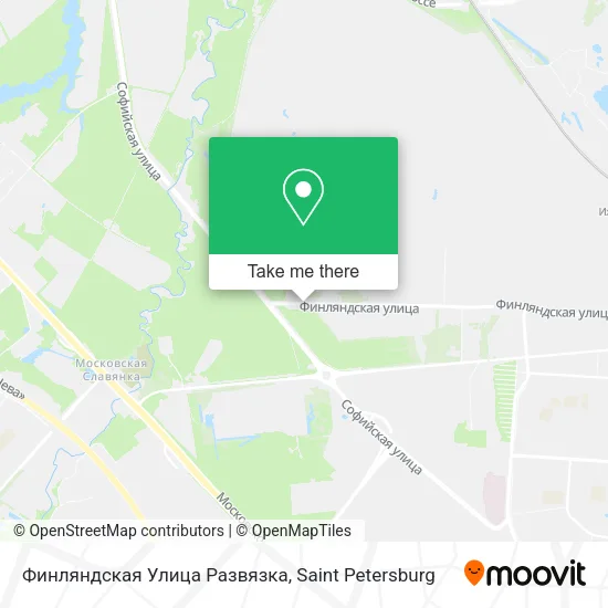 Финляндская Улица Развязка map