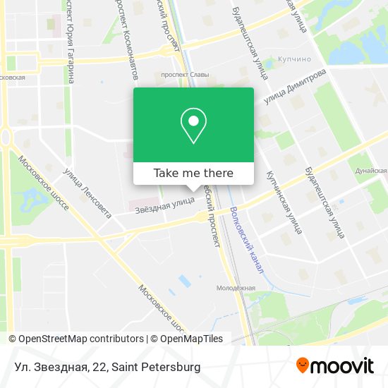 Ул. Звездная, 22 map