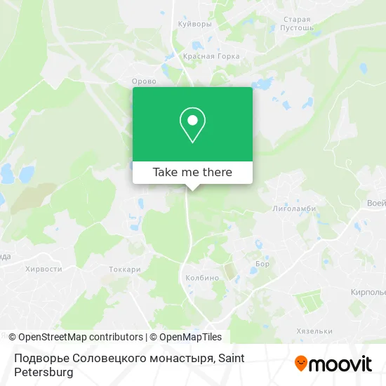 Подворье Соловецкого монастыря map
