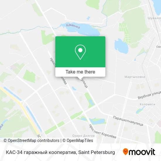 КАС-34 гаражный кооператив map