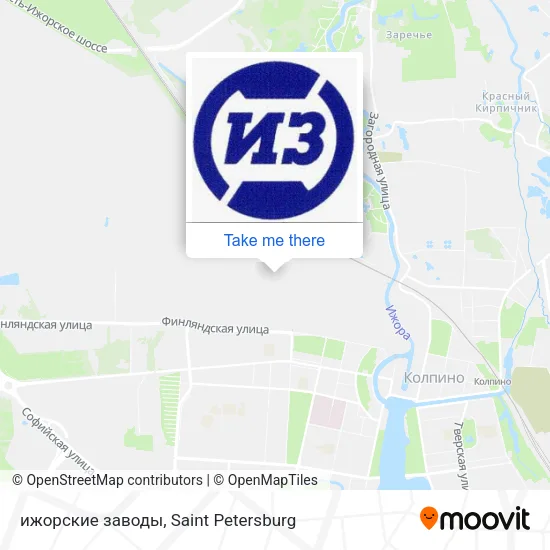 ижорские заводы map
