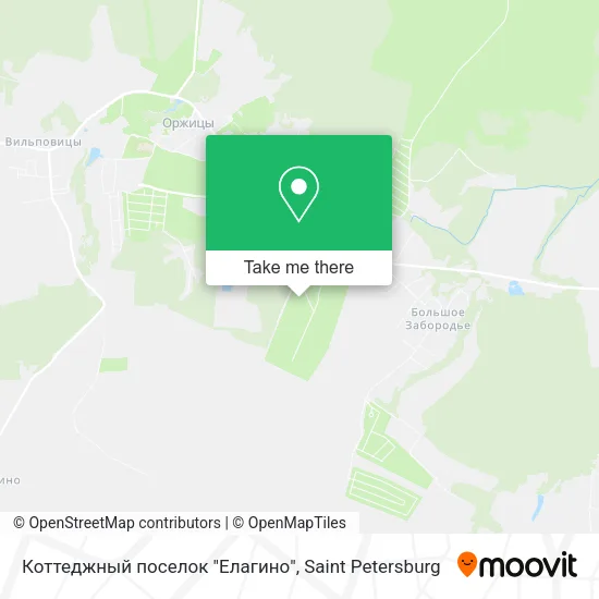 Коттеджный поселок "Елагино" map