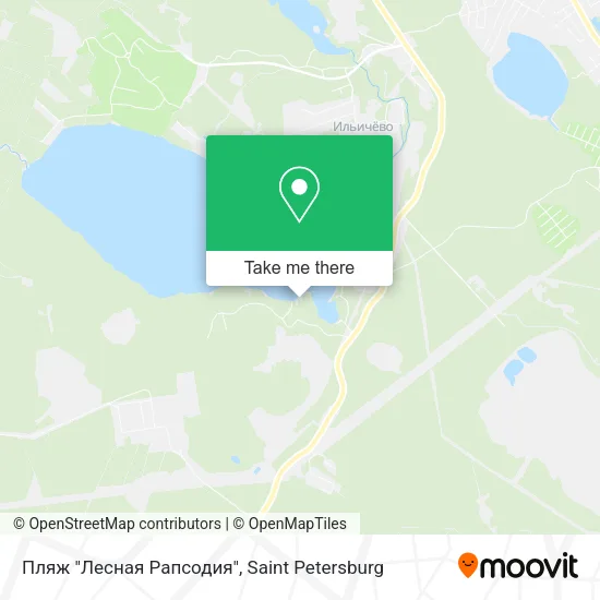 Пляж "Лесная Рапсодия" map