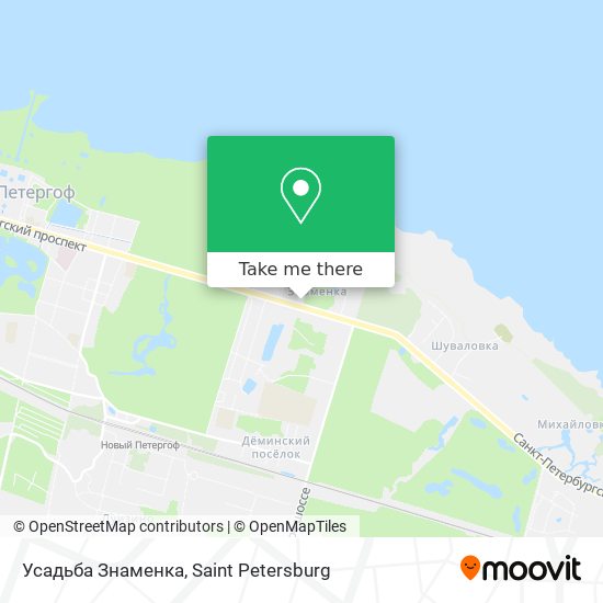 Усадьба Знаменка map