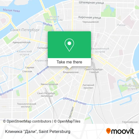 Клиника "Дали" map