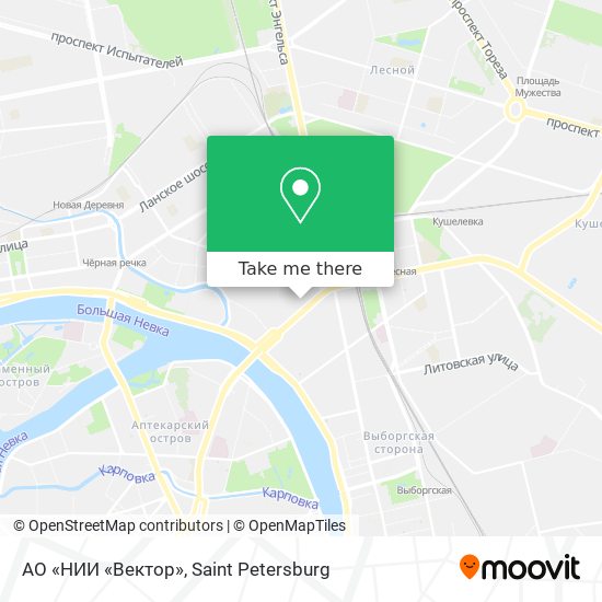 АО «НИИ «Вектор» map