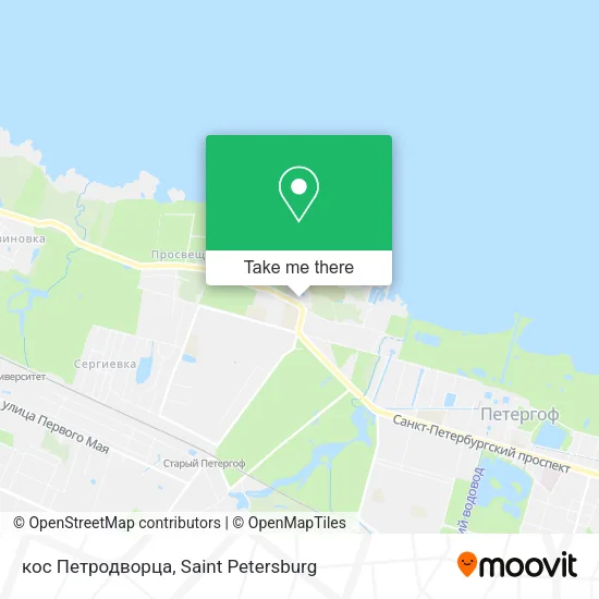 кос Петродворца map