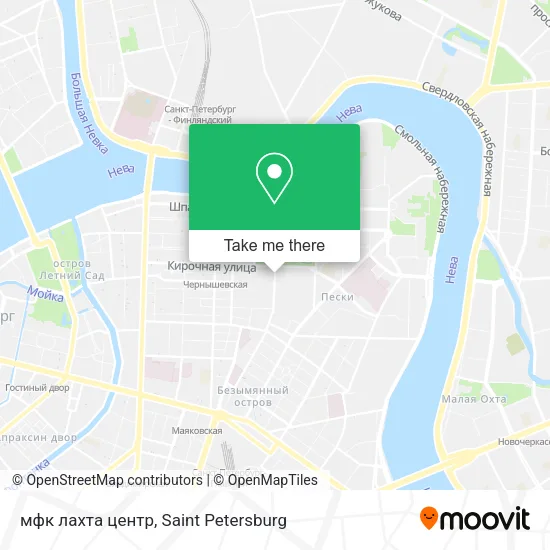 мфк лахта центр map