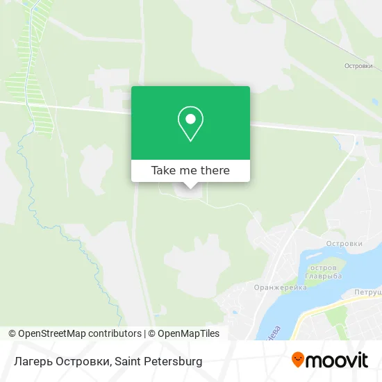 Лагерь Островки map
