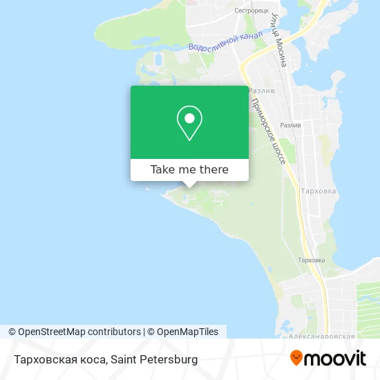 Тарховская коса map