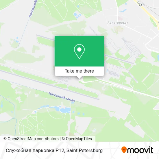Служебная парковка P12 map