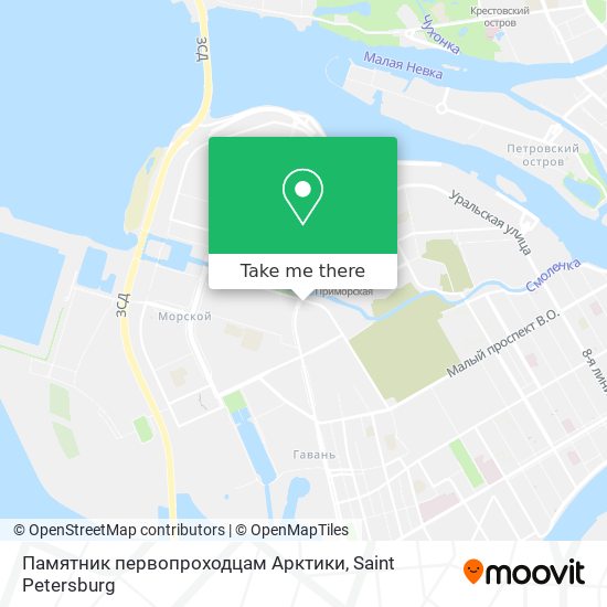 Памятник первопроходцам Арктики map
