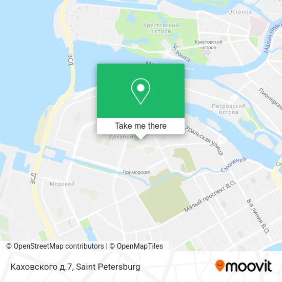 Каховского д.7 map