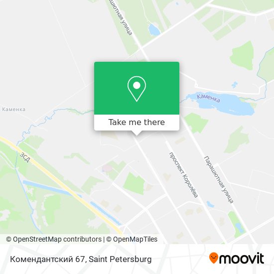 Комендантский 67 map