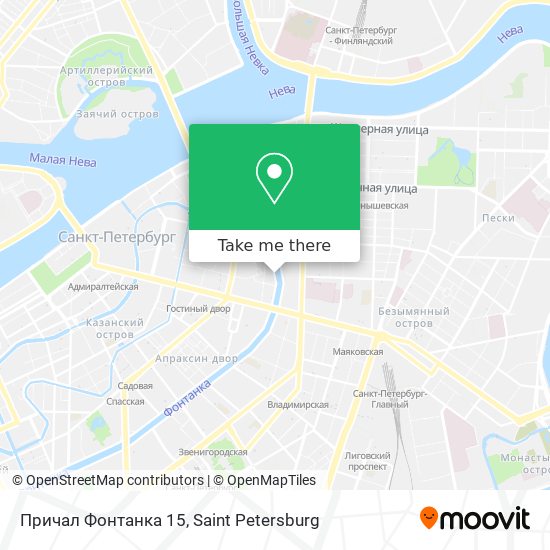 Причал Фонтанка 15 map