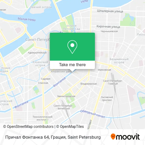Причал Фонтанка 64, Грация map